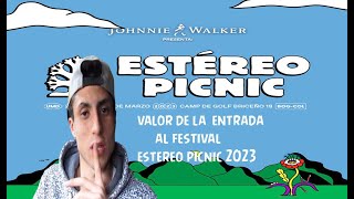 COMO puedes CONSEGUIR tus BOLETAS para el FESTIVAL ESTEREO PICNIC 2023  Consigue Boletas FEP 2023 [upl. by Aseral]