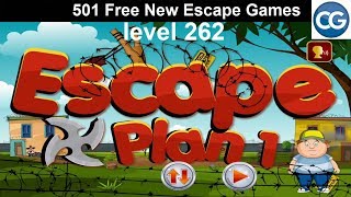 Walkthrough 501 Free New Escape Games level 262  Escape plan 1  Complete Game [upl. by Toor]