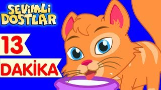 Kedi Miyav Dedi ve Sevimli Dostlar ile Çizgi Film Çocuk Şarkıları 2017 [upl. by Ybbor]