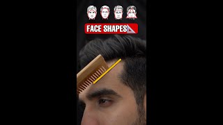 COMB Hair Correctly FACE SHAPES shorts hairstyles [upl. by Thetes87]