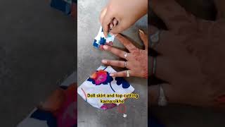 skirt top cutting for beginners 👍👍 trend shorts ytshorts youtube fashion video viralshorts🙏🙏 [upl. by Enamrahs]