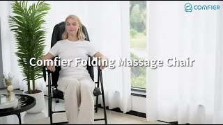 COMFIER Folding Massage Chair Review Shiatsu Heat amp FullBody Relief Anywhere [upl. by Torrlow]