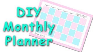 DIY Desk Monthly Planner Pad  Desk Planning [upl. by Lowrie]