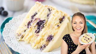 The Brightest and Freshest Lemon Blueberry Cake [upl. by Maryrose]