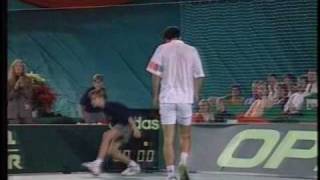 Sampras backhand half volley amp backhand smash [upl. by Michelle468]