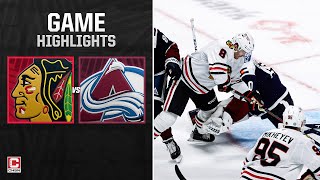 Blackhawks 5goal performance vs Avalanche  CHSN Chicago Blckhawks [upl. by Benjy]