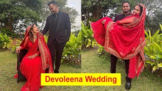 ‘Saath Nibhana Saathiya’ Actress Devoleena Bhattacharjee Wedding Photos and Videos [upl. by Aiciles573]