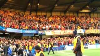 Cimbom omuz omuza Stamford Bridgede Tribün çekimi Galatasaray fans bounce at Stamford Bridge [upl. by Plume901]