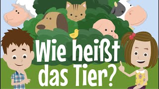 Kinderlied Tiere amp Tiergeräusche  Wie heißt das Tier  BlauBlau Kinderlieder zum Mitsingen [upl. by Jenn941]