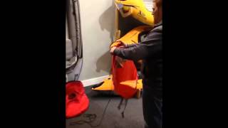 Folding the RapidUp Kayak Sail 2015 [upl. by Caralie46]