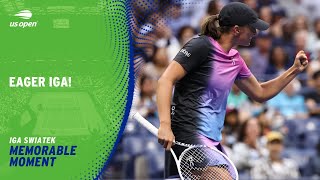 Swiatek Smashes Berrettini Off Court  Stars of the US Open  2024 US Open [upl. by Cirone]