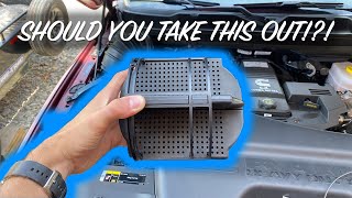 Remove this on the 5th Gen Cummins for more TURBO WHISTLE Intake Baffle [upl. by Wey]