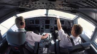 Aer Lingus Cockpit Video  Dublin to Washington  Inaugural IAD Flight [upl. by Jesher]