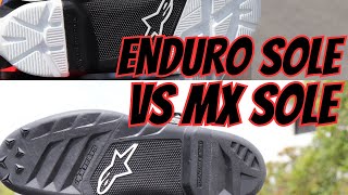 What is the difference between the Tech 7 MX Sole and the Enduro Sole Enduro Drystar boot [upl. by Fenelia]