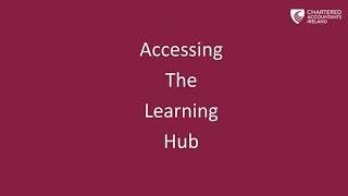 Student guide  how to log into the Learning Hub [upl. by Tenaej]