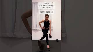 Curtsy Lunge Pulse strength strengthtraining toneup [upl. by O'Neill]