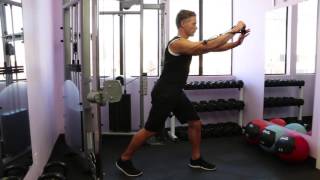 Cable Incline One Arm Chest Press From Split Stance [upl. by Olaf]