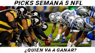 Picks y pronósticos semana 5 NFL 2024 [upl. by Birdt740]