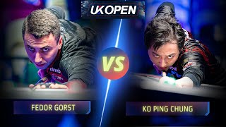 FEDOR GORST VS KO PING CHUNG  2023 UK OPEN billiards nineball 9ballpool highlights ukopen [upl. by Elaynad]