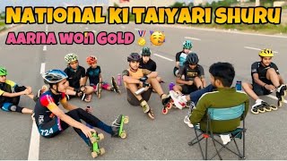 National ki taiyari shuru✅🏅🥳🏆  skating vlogs  by ashwaniskating [upl. by Eleda369]