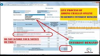 How to pay Interest demand online for Form 24Q26Q27Q27EQ from traces unconsumed balance challan [upl. by Saum425]