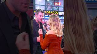 Chris Hemsworth and Scarlett Johansson have an energetic exchange at a movie premiere  HELLO [upl. by Floss]