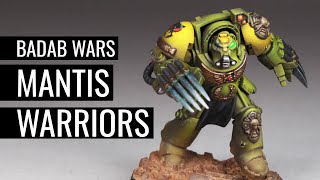 How to Paint MANTIS WARRIORS  WARHAMMER 40k THE BADAB WARS  Space Marines [upl. by Ainerbas]