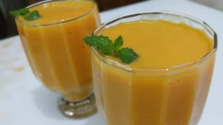 2 Ingredients Mango Smoothie  How to make a mango smoothie without yogurt [upl. by Malha130]