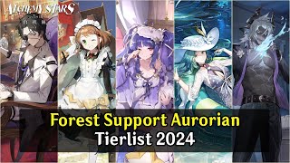 Alchemy Stars Aurorian Tier List 2024  Recommended Forest Support List 2024 [upl. by Ynaitirb]