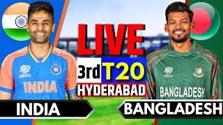 India vs Bangladesh 3rd T20  Live Cricket Match Today  IND vs BAN Live Match Today  IND vs BAN [upl. by Hsaniva869]