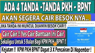 🔴🔴4 TANDA2 PKH BPNT NOPEMBER DESEMBER CAIR BANSOS INI CAIR 5 BULAN KPM DAPAT 3 X CAIR pkh hari ini [upl. by Johna]