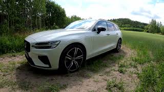 2022 Volvo V60 T8 Recharge 455hp  Walkaround  Acceleration  Sound  Range test  4K [upl. by Hornstein]