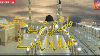 Haleema Main Tere Muqadran Tu Sadqe  Naats And Art  Ghulam Mehboob [upl. by Thad859]