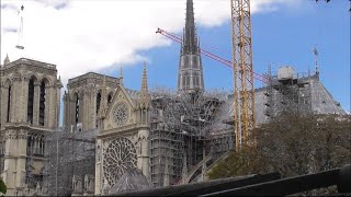 Travaux du chantier de reconstruction de la Cathédrale NotreDame de Paris 6 septembre 2024 [upl. by Bloch]