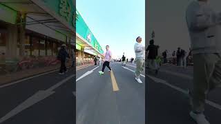 Drift board for street travel fitness travel beginner tutorial drift board sports running 26 [upl. by Aenitsirhc]