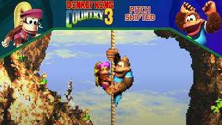 Rockface Rumble No Ambience Pitch Shifted  Donkey Kong Country 3 GBA [upl. by Zolner]