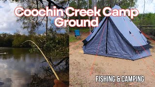 Fishing amp Camping At Coochin Creek Camp Area  New Camp Setup [upl. by Richella]