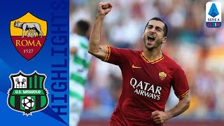 Roma 42 Sassuolo  Micki Scores First Roma Goal in Big Win  Serie A [upl. by Akinat]