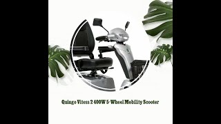 Quingo Vitess 2 400W 5Wheel Mobility Scooter [upl. by Alrich500]