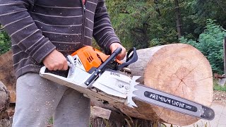 Stihl MS 500i RS 325 9 Pin vs C85 7 Pin bonus Solo 665  65cc with Stihl PS [upl. by Silber]