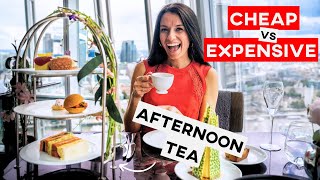 Amazing afternoon teas in London 🫖 Cheap vs expensive [upl. by Ecnerrat]