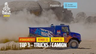 Trucks Top 3 presented by Soudah Development  Stage 11  Dakar2022 [upl. by Derfliw]