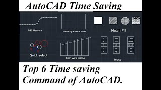 AutoCAD Time Saving Tricky Command Part 1 Top 6 Time Saving command autocad biggners [upl. by Parry]