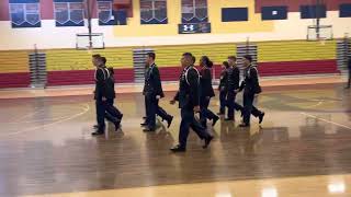 MCHS JROTC JPA inspection Unarmed Platoon Drill [upl. by Olgnaed979]