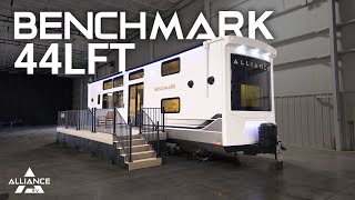 Meet the Benchmark 44LFT A Luxurious 44 Destination Trailer with Dual Lofts and 2 Full Bathrooms [upl. by Novj]