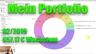 Mein Portfolio 022019 1939 65717€ im Plus mit Portfolio Performance  Aktien ETF Krypto P2P [upl. by Ymmit618]