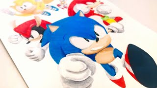 Drawing Sonic Mania Characters [upl. by Chuah]