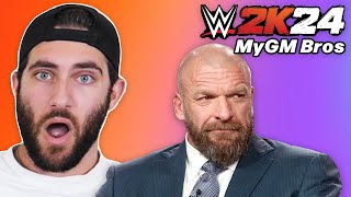 Triple H Is Working Against Us  WWE 2K24 MyGM Mode Ep 2 [upl. by Urbana]