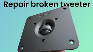 How to Repair A Broken or Damaged Tweeter [upl. by Ilesara]