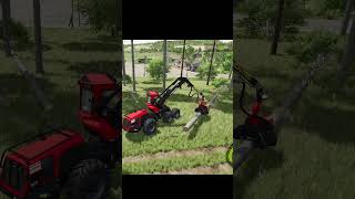 Cutting a Tree in Farming SImulator 25 [upl. by Nylekoorb143]